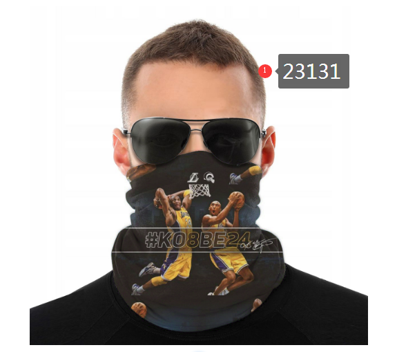 NBA 2021 Los Angeles Lakers #24 kobe bryant 23131 Dust mask with filter->nba dust mask->Sports Accessory